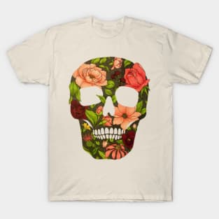 Beautiful Garden Skull T-Shirt